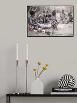 Grinding Sorghum Poster och Canvastavla