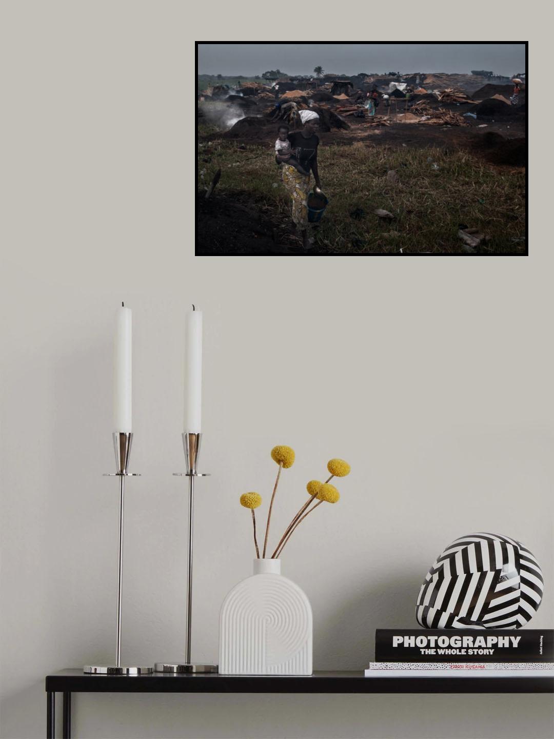 Coal mine in Ivory Coast. Poster och Canvastavla