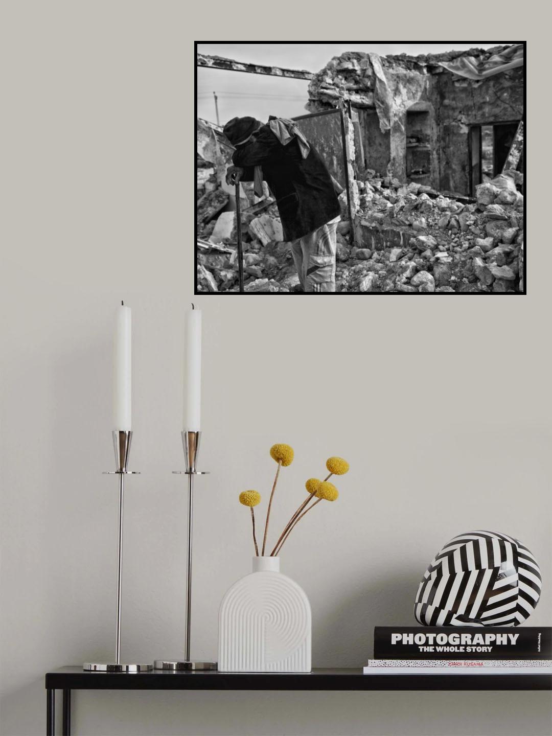 Iran Earthquake Poster och Canvastavla