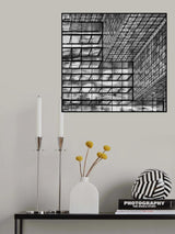 Silver squares Poster och Canvastavla