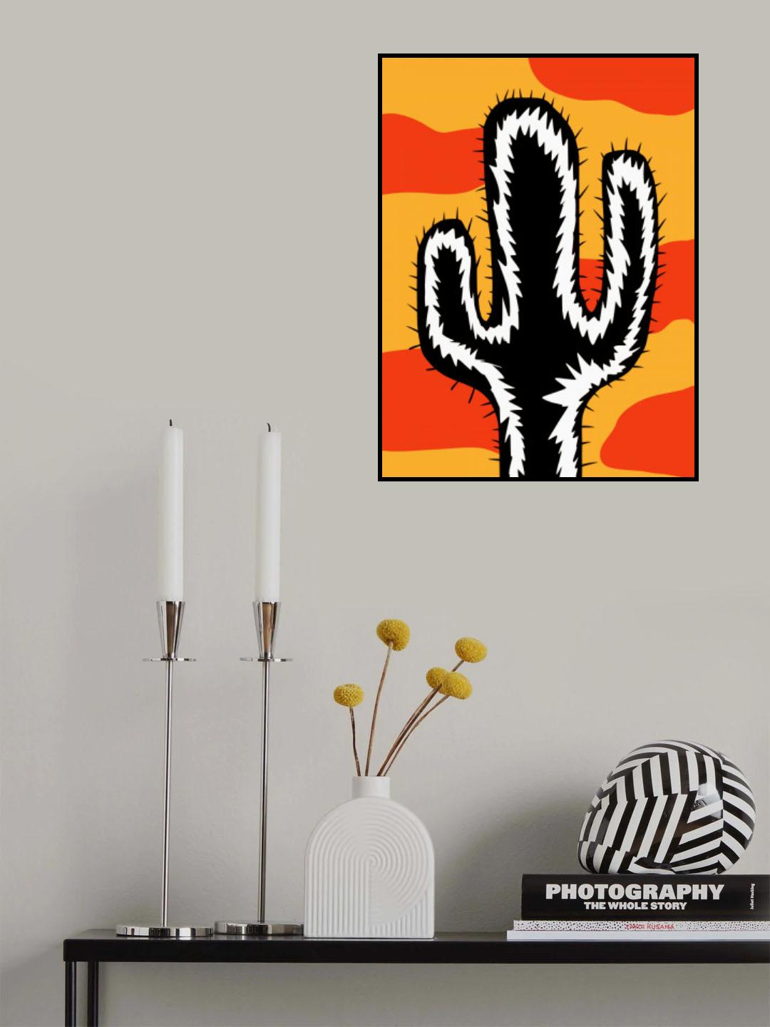 Dynamic Cactus Poster och Canvastavla