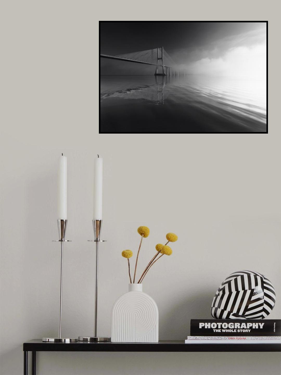 Vasco da Gama bridge, Lisbon Poster och Canvastavla