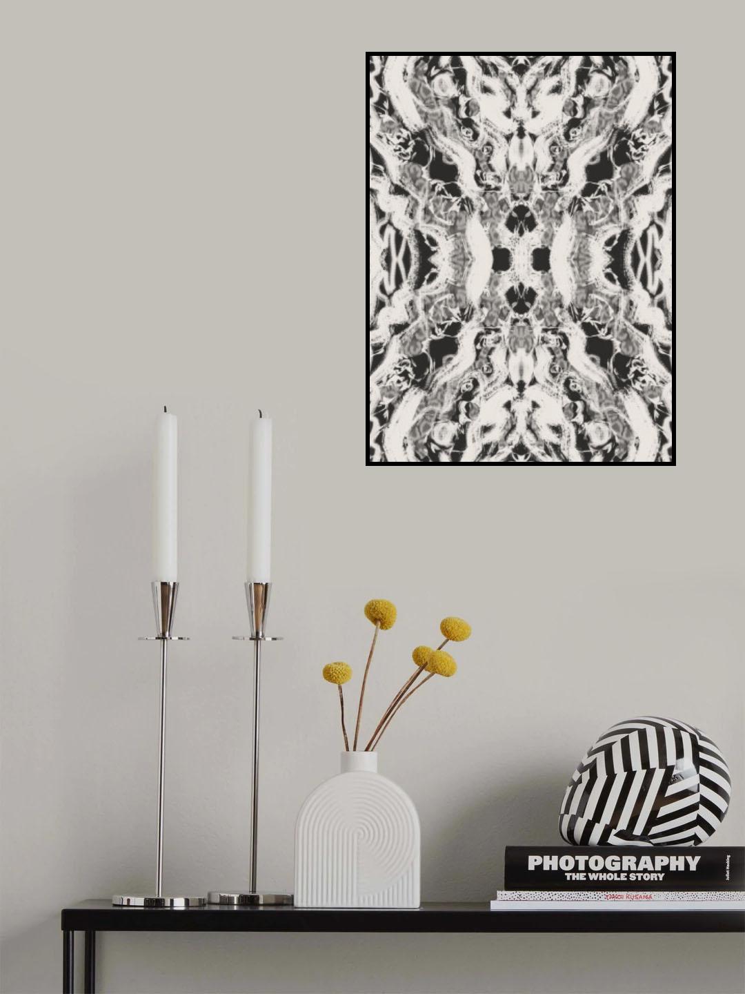 Organic Symmetrical Pattern Poster och Canvastavla
