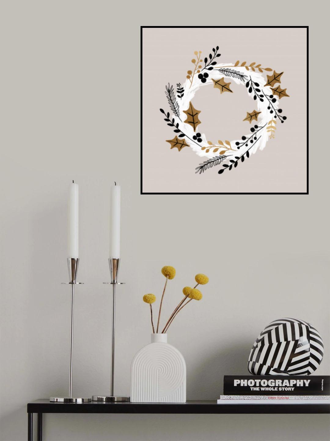 Xmas Wreath Poster och Canvastavla