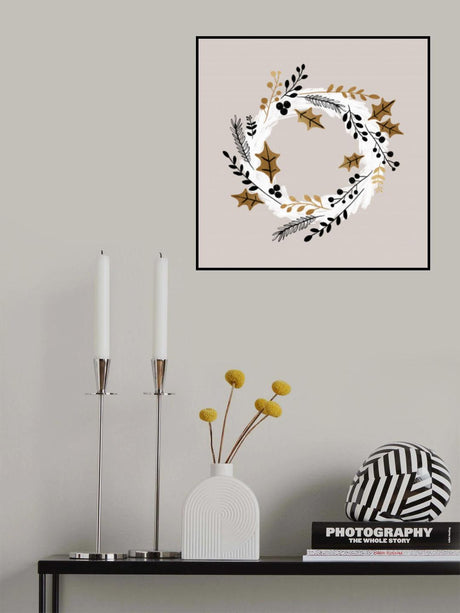 Xmas Wreath Poster och Canvastavla
