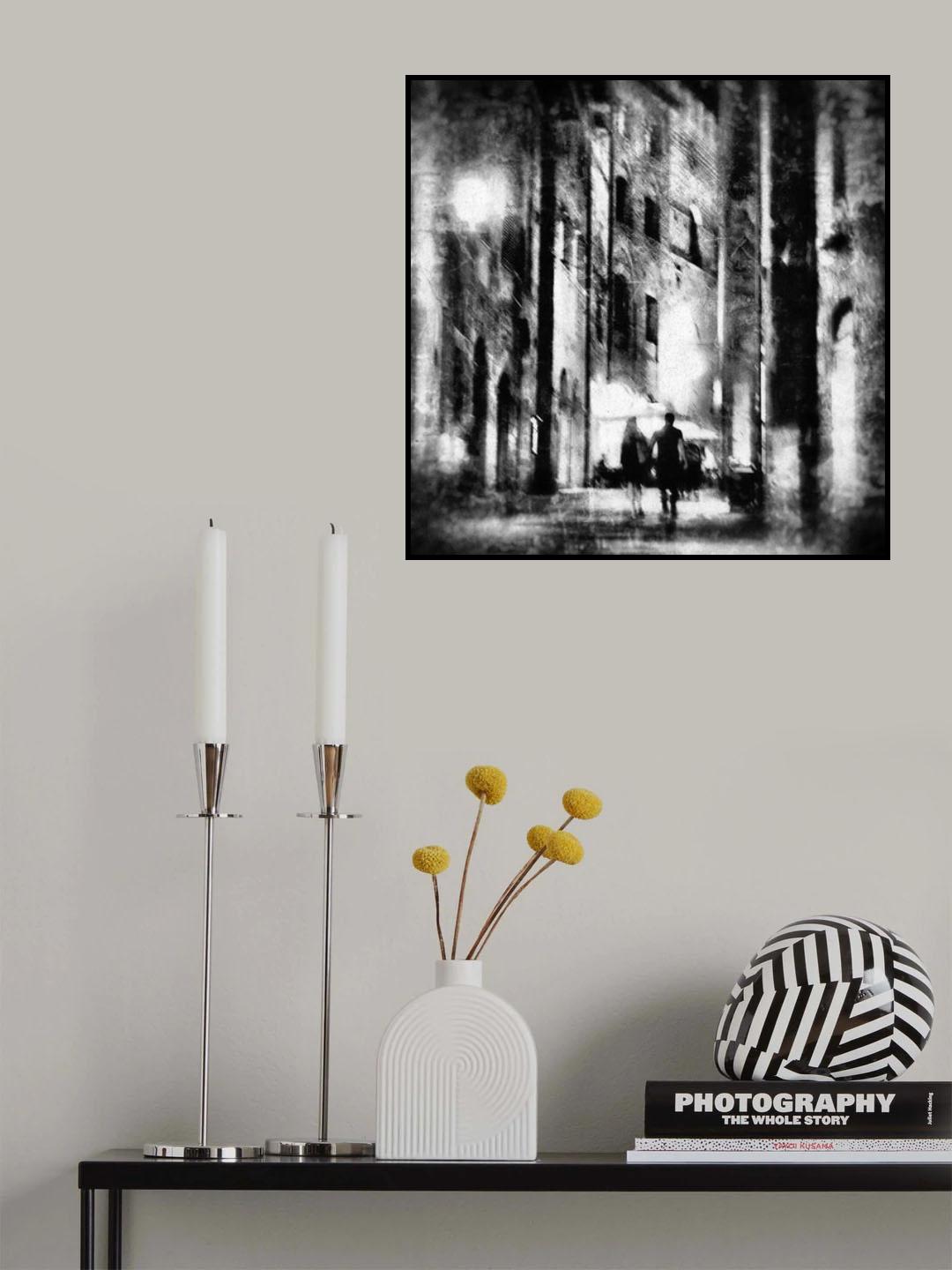 couple at night Poster och Canvastavla