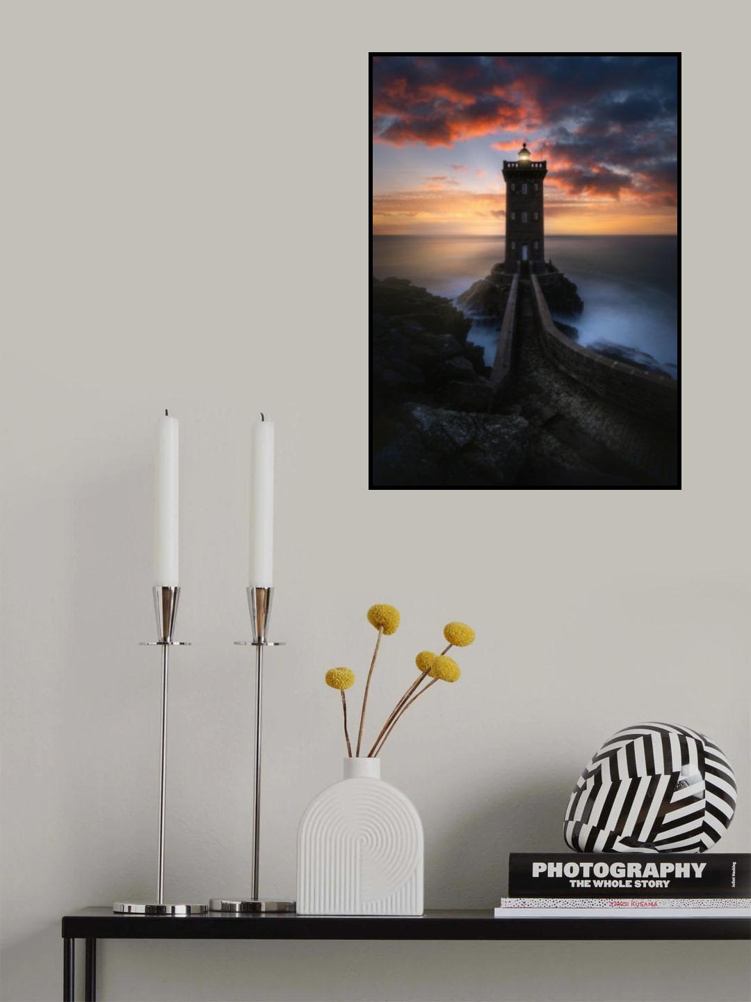 Phare de Kermorvan Poster och Canvastavla