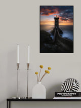 Phare de Kermorvan Poster och Canvastavla