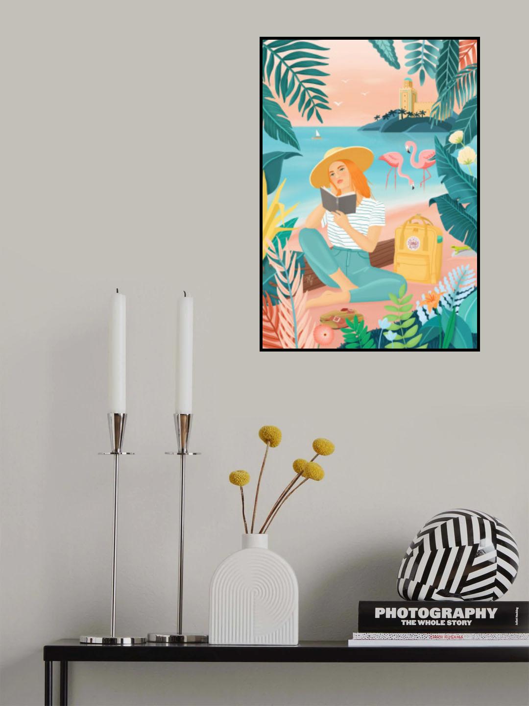Flamingos Poster och Canvastavla