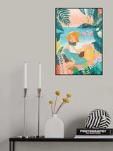 Flamingos Poster och Canvastavla