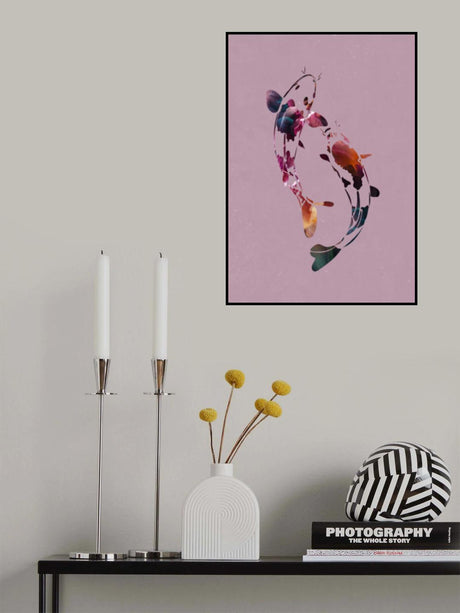 Koi Fish Abstract Poster och Canvastavla