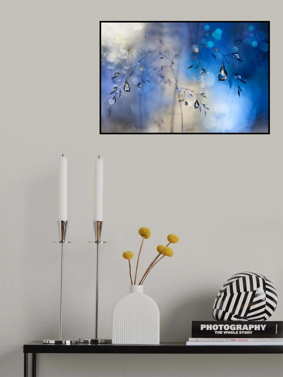 Blue rain Poster och Canvastavla