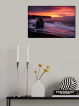 The Beauty of Vik: A Predawn Paradise Poster och Canvastavla