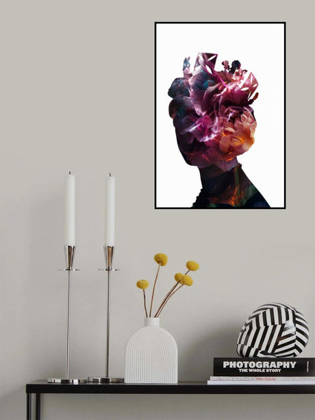 Queen Elizabeth Abstract Flowers Poster och Canvastavla