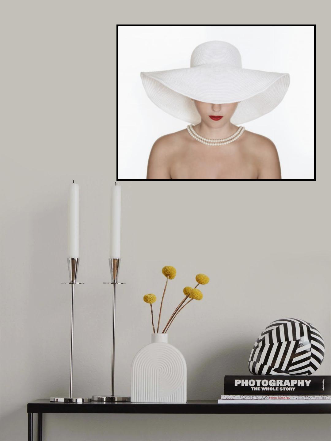 Fashion in White Poster och Canvastavla