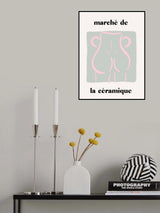 Ceramic Figure Poster Poster och Canvastavla