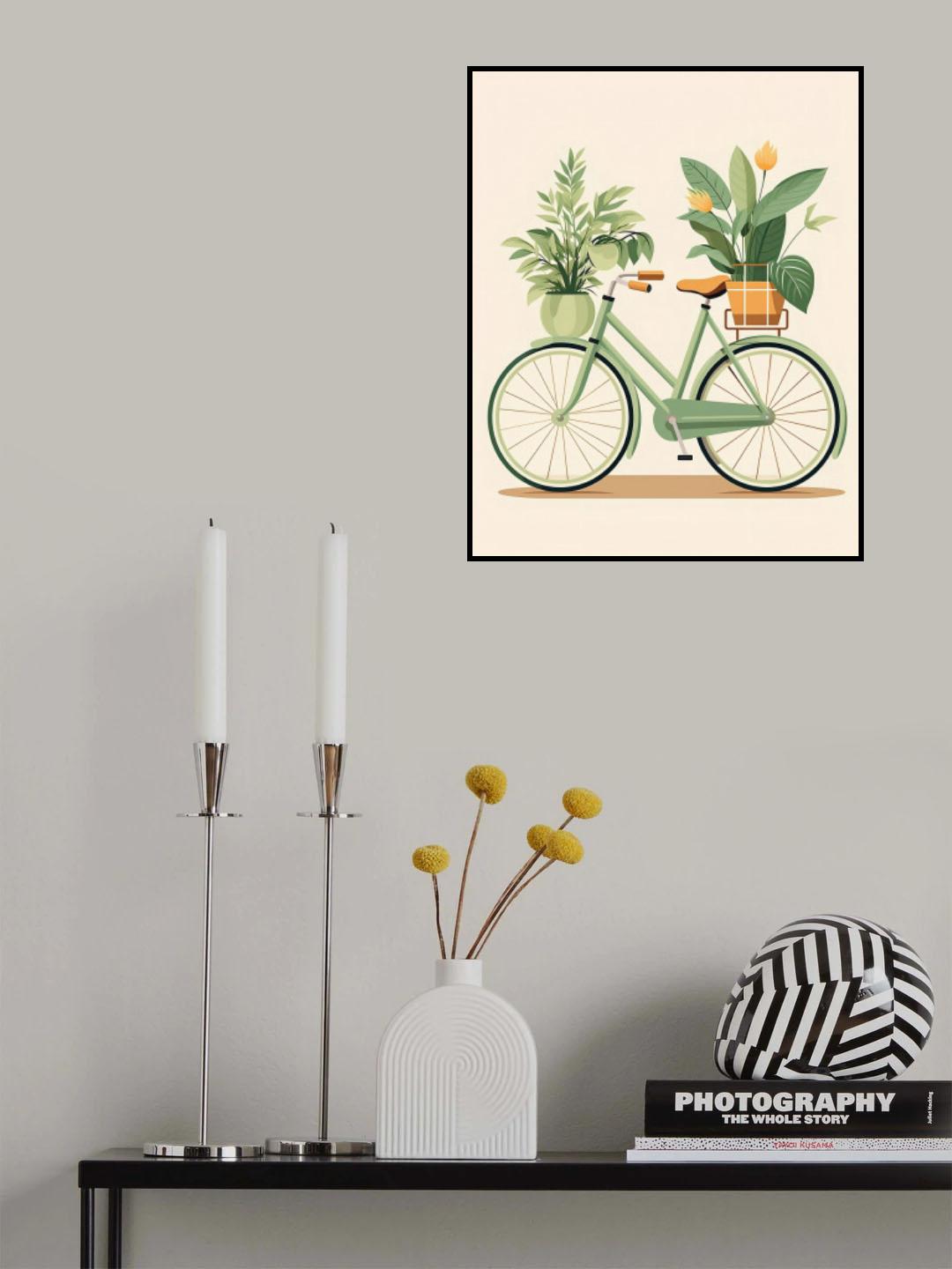 Botanical Bike.png Poster och Canvastavla