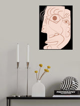 Plain Abstract Portrait Poster och Canvastavla