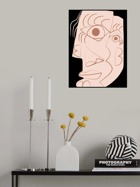Plain Abstract Portrait Poster och Canvastavla