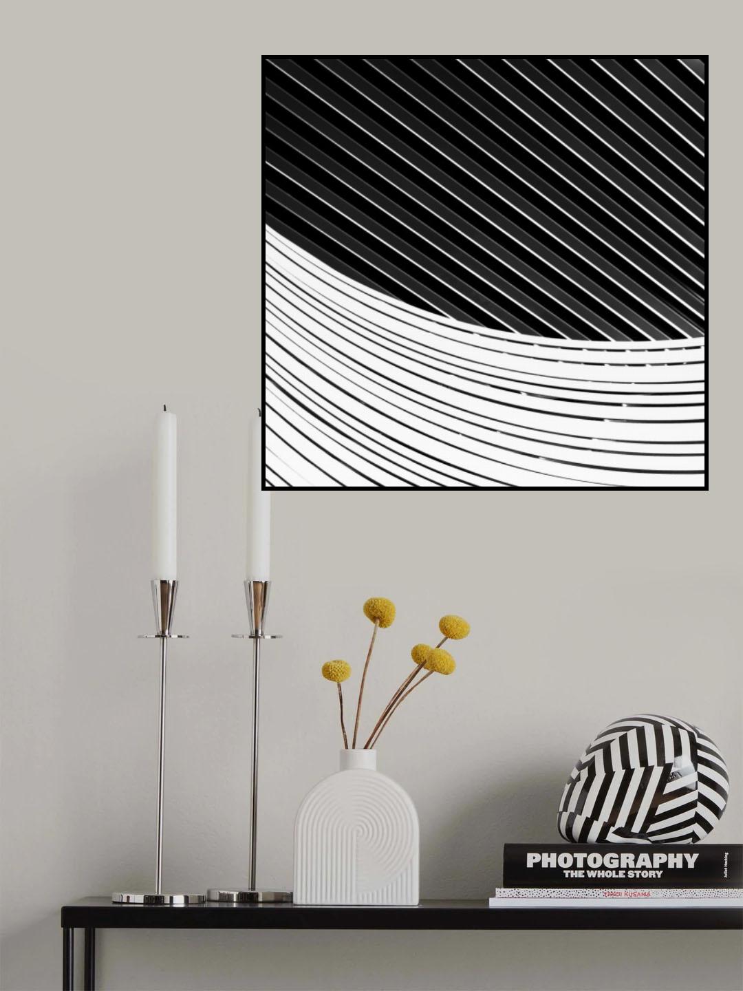 Straight and curved Poster och Canvastavla