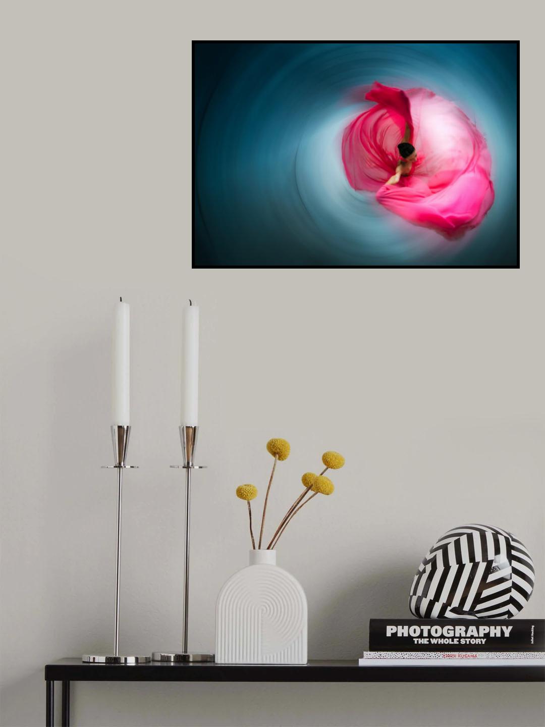 Pink ballerina Poster och Canvastavla