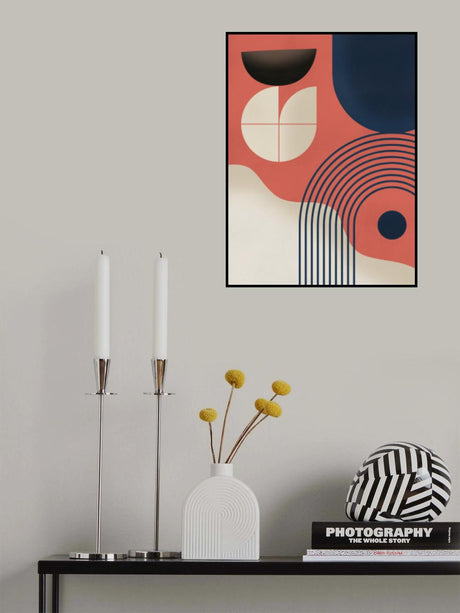 Mid Century Painting Poster och Canvastavla