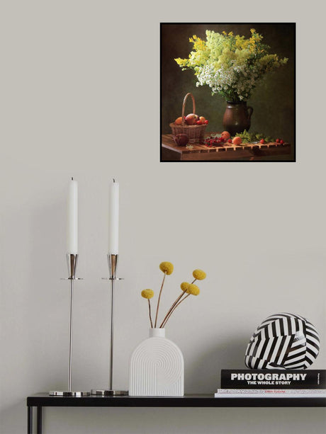 Summer still life with meadow flowers Poster och Canvastavla