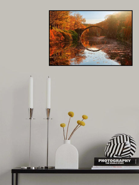 Autumn lake Poster och Canvastavla