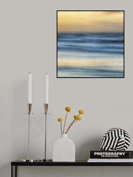 Gold and blue Poster och Canvastavla