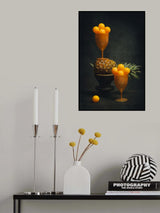 Pineapple with orange balls Poster och Canvastavla