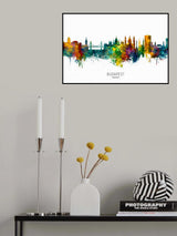 Budapest Hungary Skyline Poster och Canvastavla