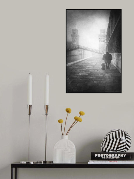 Foggy Christmas Morning Poster och Canvastavla