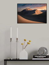 Sunset in Badain Jaran Poster och Canvastavla