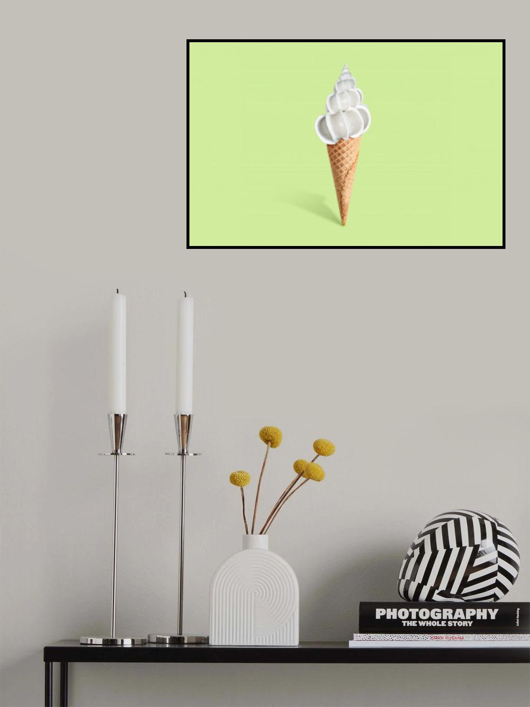 Shell cream Poster och Canvastavla