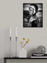 A boy of the Karo tribe. Omo Valley (Ethiopia). Poster och Canvastavla