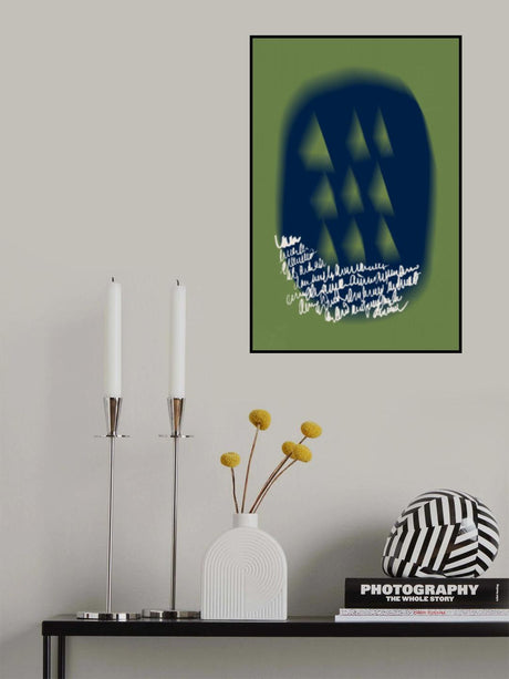 Blue and green arrangement 03 Poster och Canvastavla