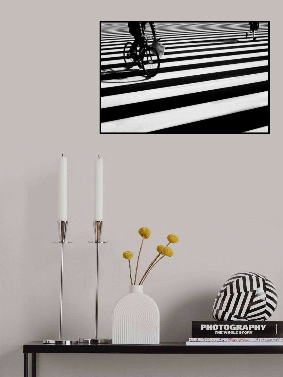 bicycle and girl Poster och Canvastavla