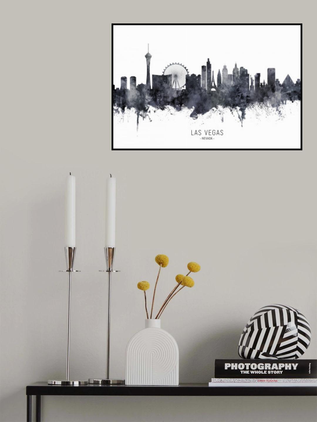 Las Vegas Nevada Skyline Poster och Canvastavla