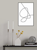 Abstract Line Poster och Canvastavla