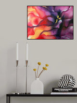 Nebula Flower Poster och Canvastavla
