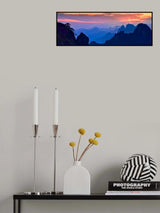 Sanqing Mountain Sunset Poster och Canvastavla
