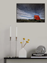 Red Roof Cabin Poster och Canvastavla