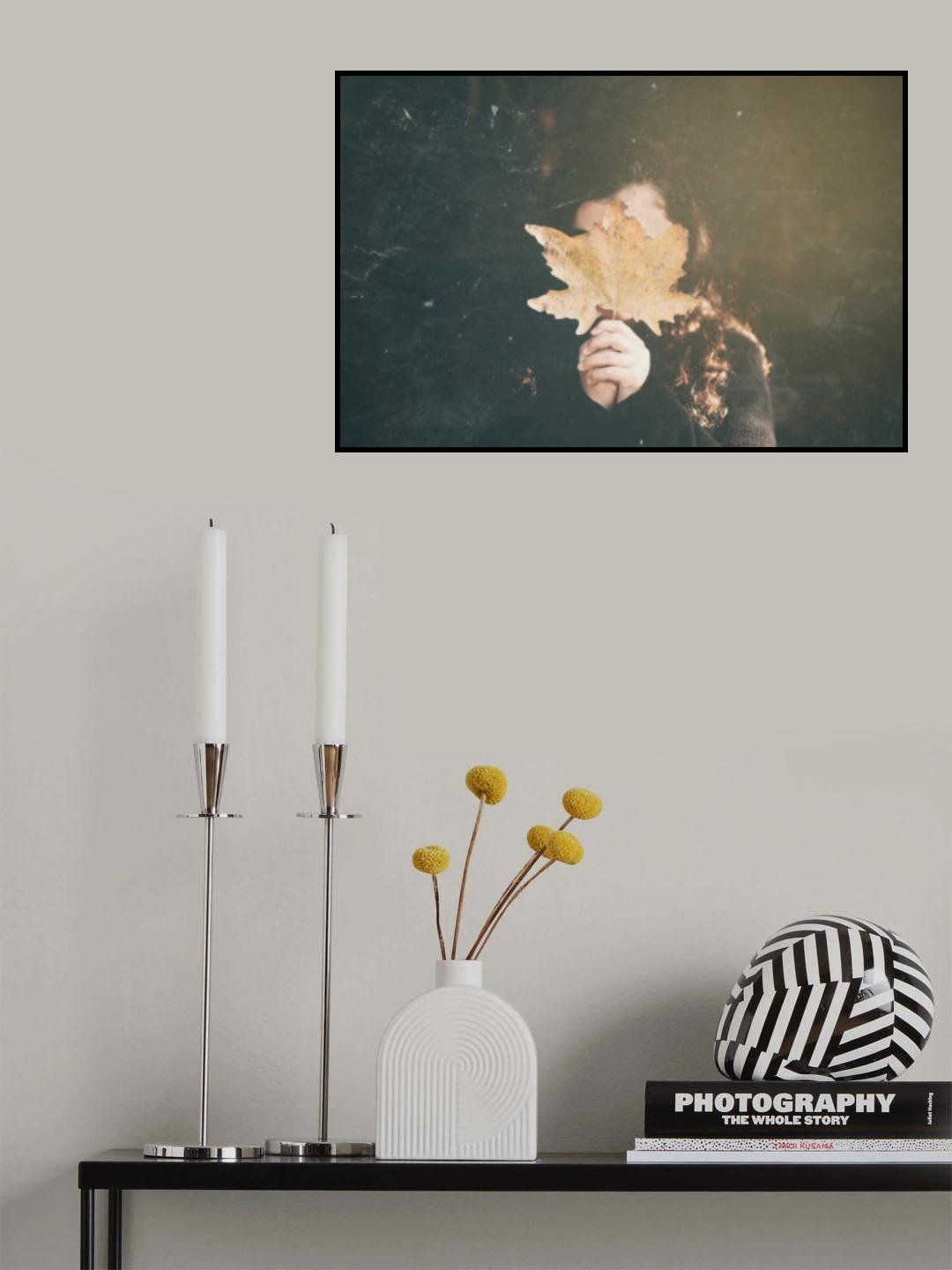 Autumn girl Poster och Canvastavla