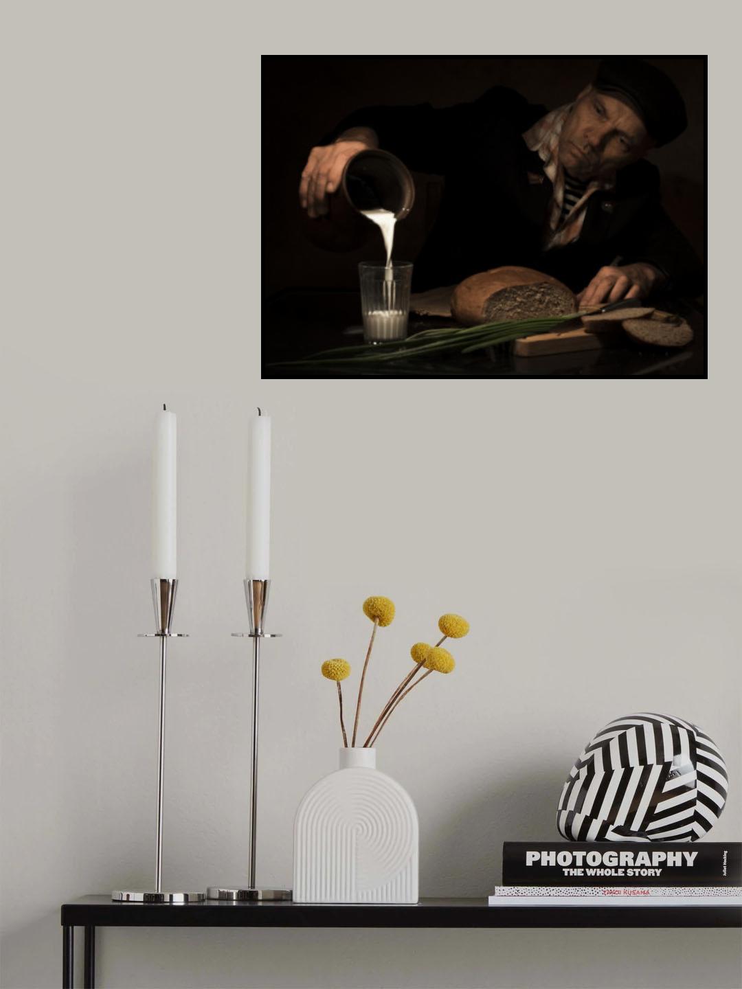 Bread &amp; Milk Poster och Canvastavla