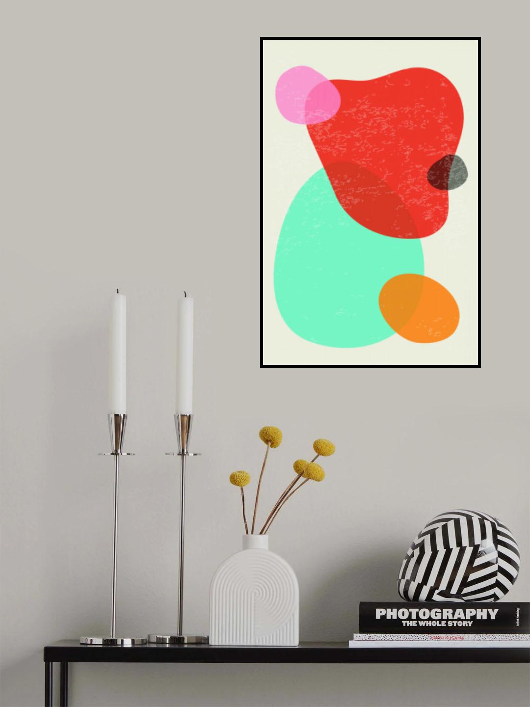 Bright Abstract Shapes #2 Poster och Canvastavla