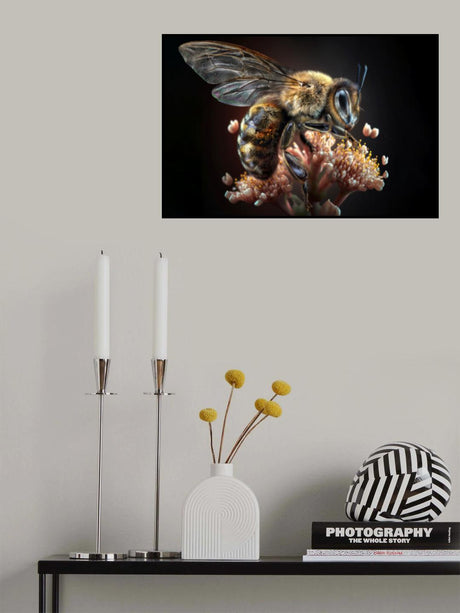 FlowerBee Poster och Canvastavla