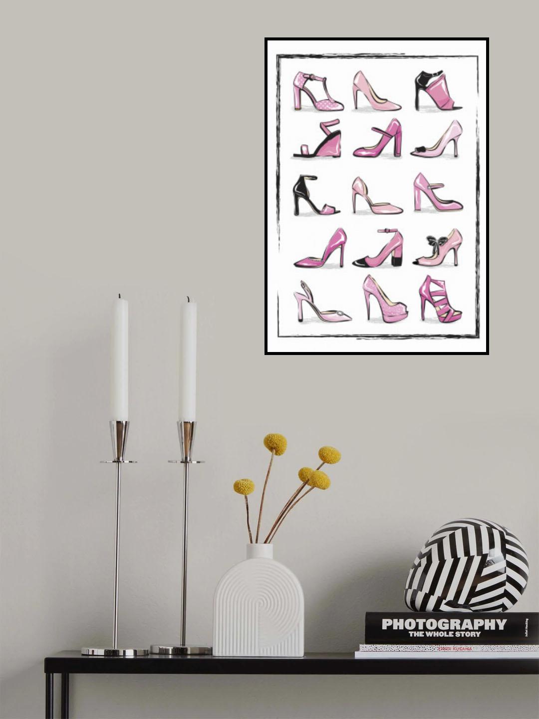 Pink Shoes Poster och Canvastavla