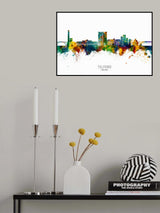 Telford England Skyline Poster och Canvastavla