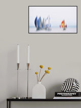 Blue vs red Poster och Canvastavla