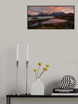 An explosion at sunrise in Patagonia. Poster och Canvastavla